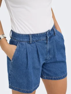 ONLLUKA Taille moyenne Loose Fit Short en denim