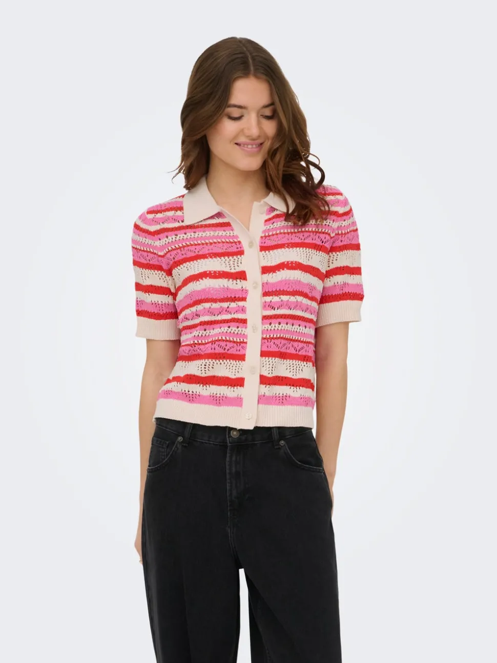 ONLLULA Col polo en maille