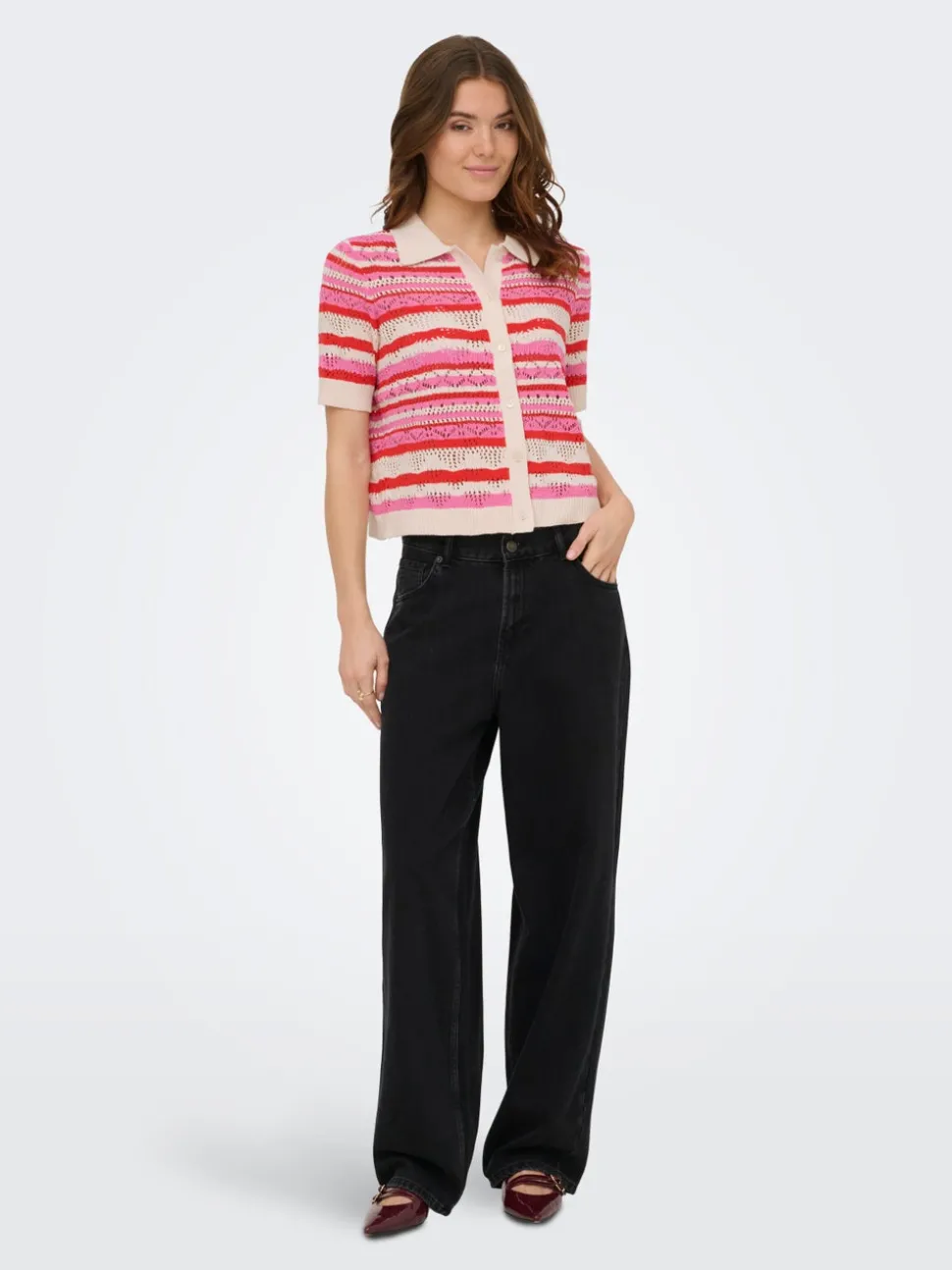 ONLLULA Col polo en maille