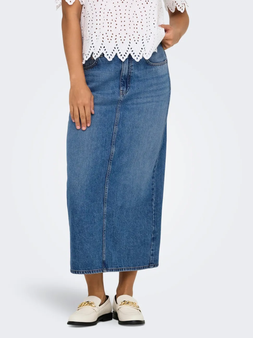 ONLLUMI Jean Jupe en denim Jupe midi
