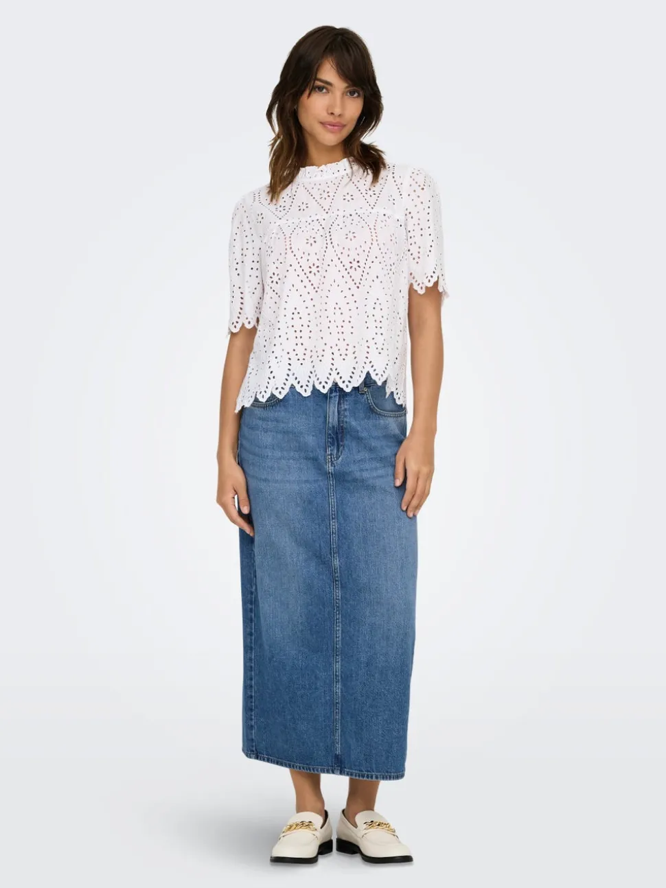 ONLLUMI Jean Jupe en denim Jupe midi