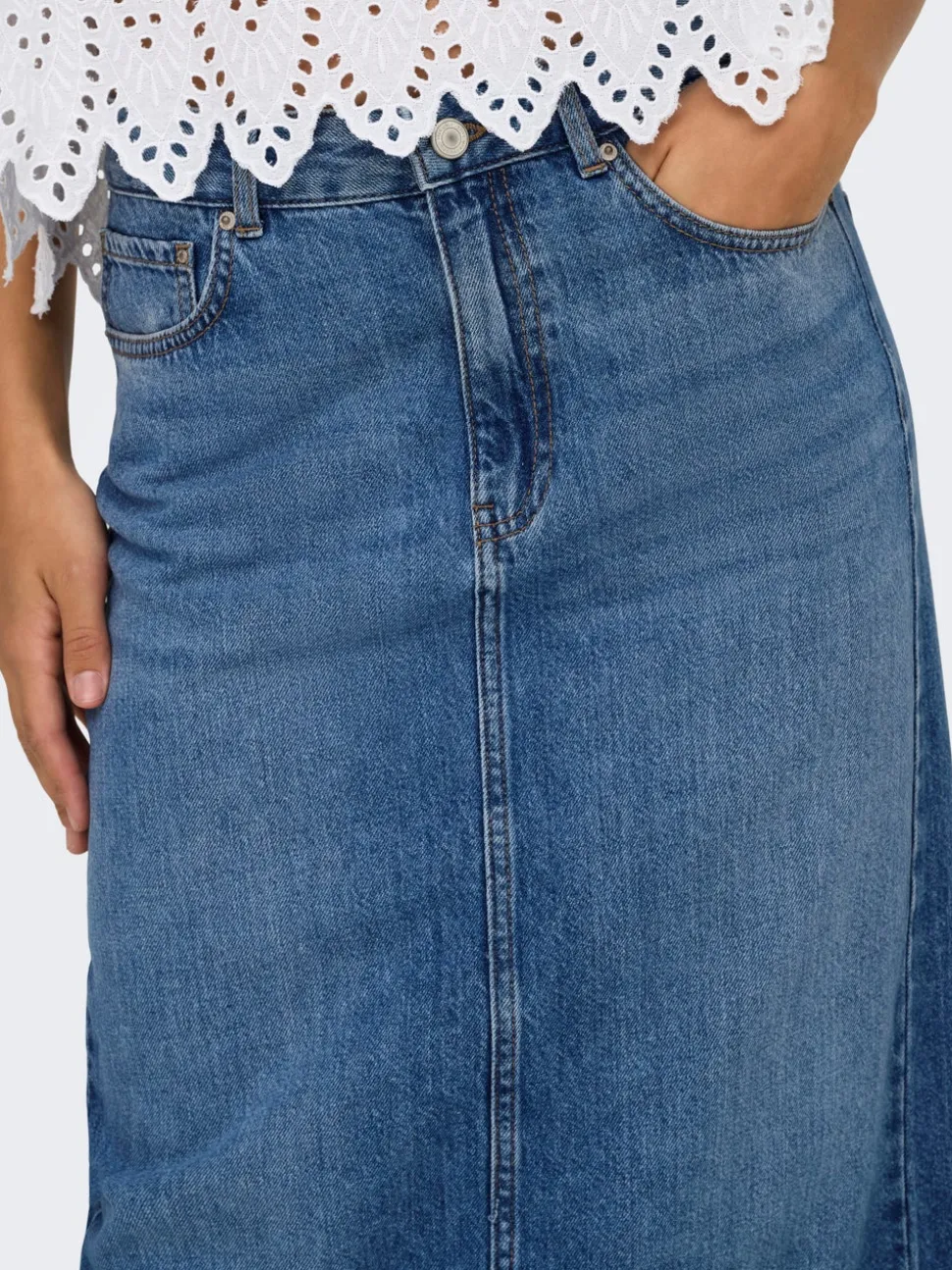 ONLLUMI Jean Jupe en denim Jupe midi