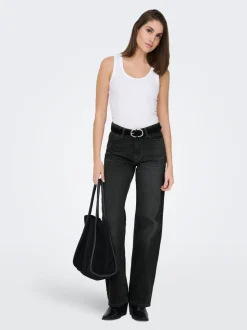 ONLMADDIE-O Taille haute Wide Leg Fit Jeans