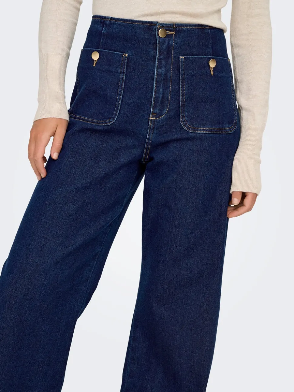 ONLMADELINE Taille haute Wide Leg Fit Jeans