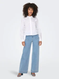 ONLMADELINE Taille haute Wide Leg Fit Jeans
