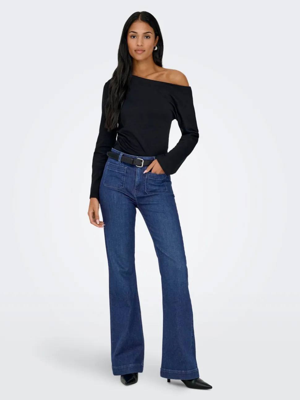 ONLMADISON Taille haute Flared Fit Jeans