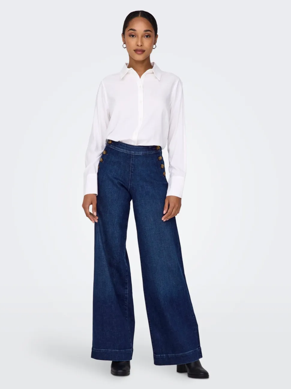 ONLMADISON Taille haute Wide Leg Fit Jeans