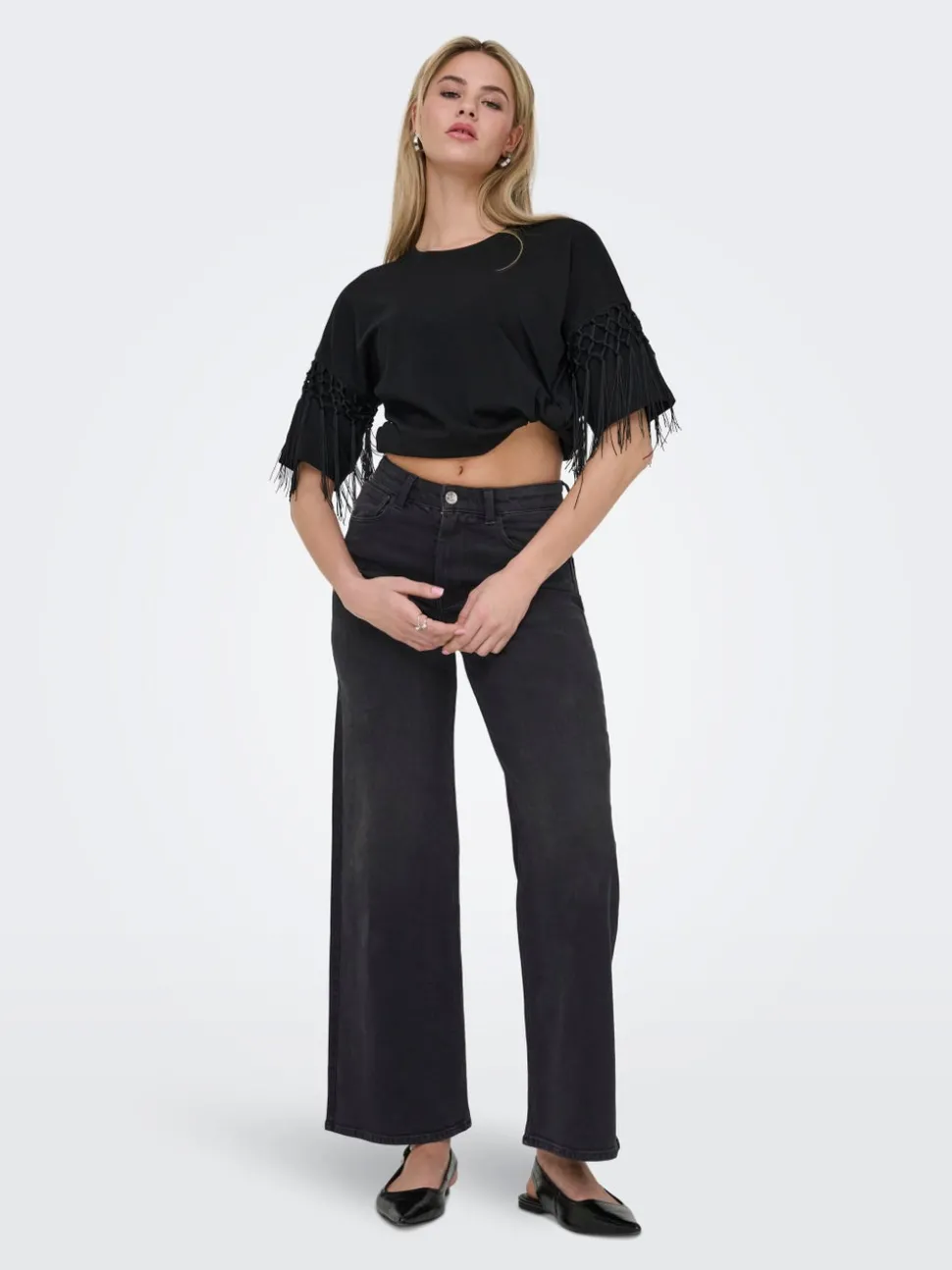 ONLMADISON Taille haute Wide Leg Fit Jeans