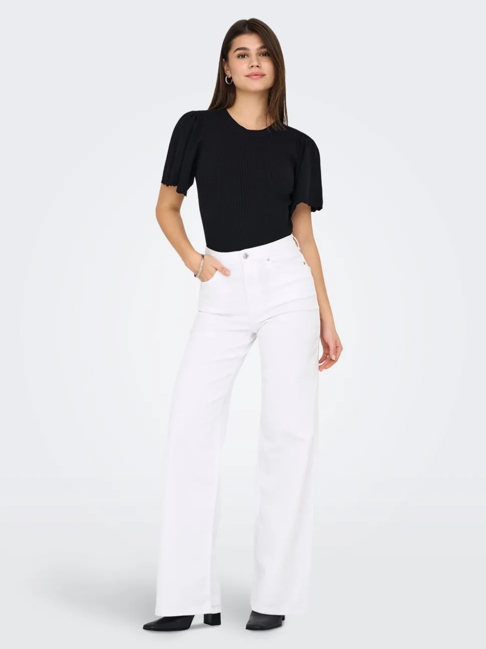 ONLMADISON Taille haute Wide Leg Fit Jeans