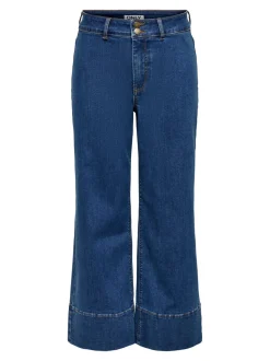 ONLMADISON Taille haute Wide Leg Fit Court Jeans