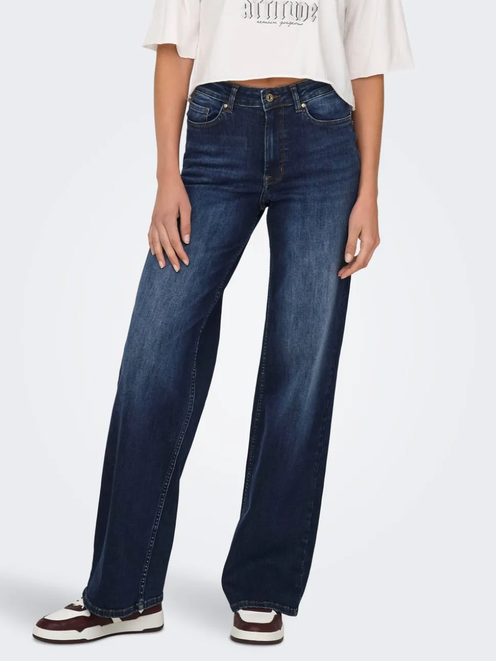 ONLMADISON Taille haute Wide Leg Fit Jeans