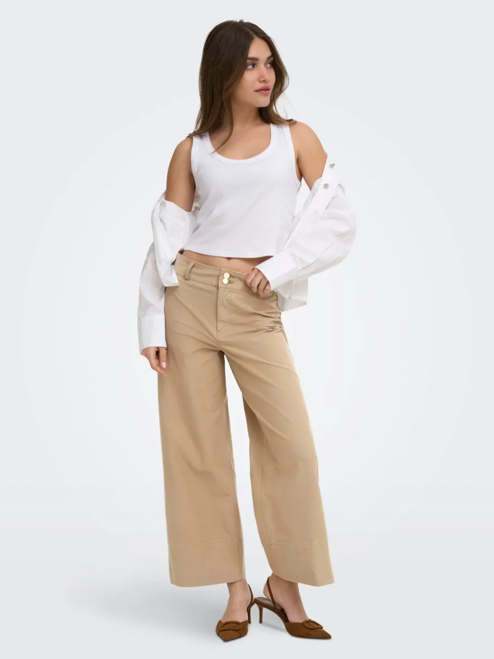 ONLMADISON-CLAIR Cropped Fit Pantalon