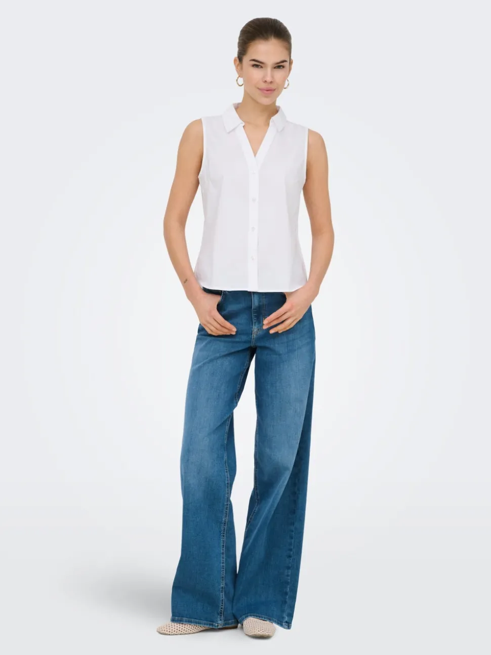 ONLMADISON Taille haute Wide Leg Fit Jeans