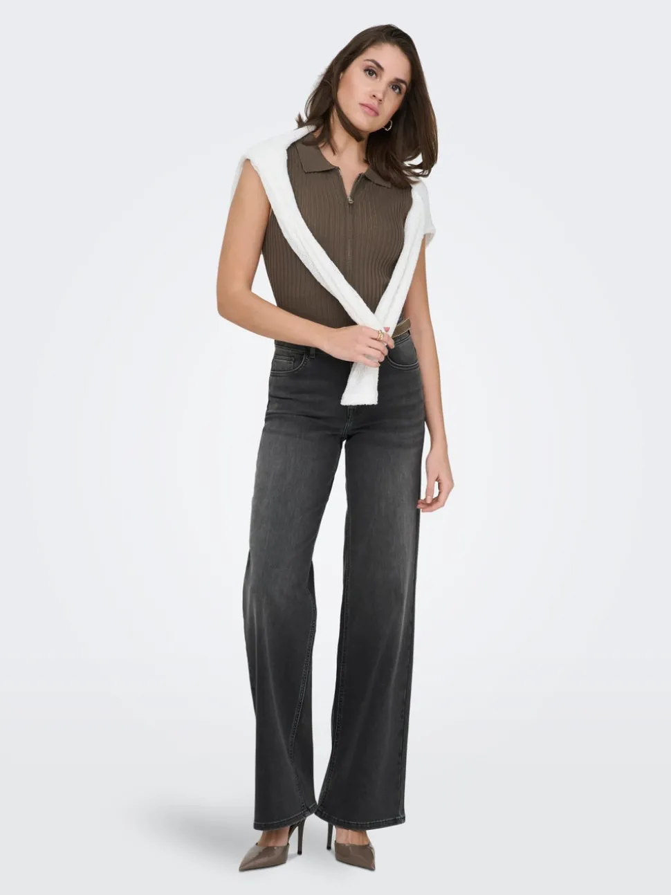 ONLMADISON Taille haute Wide Leg Fit Jeans