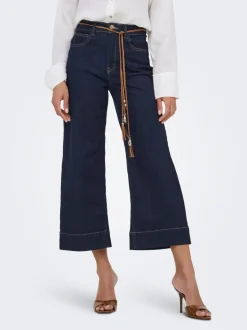 ONLMADISON Taille haute Wide Leg Fit Court Jeans