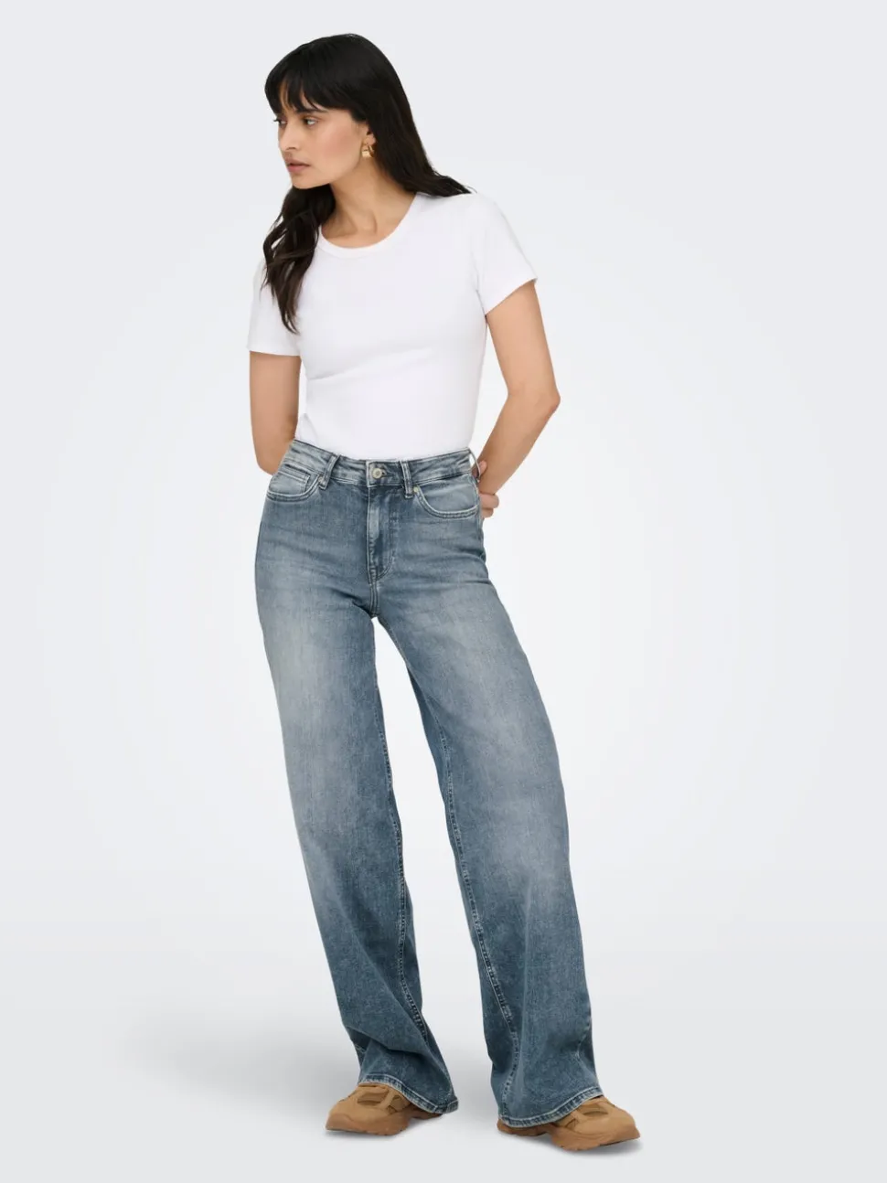 ONLMADISON Taille haute Wide Leg Fit Jeans