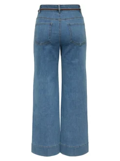 ONLMADISON Taille haute Wide Leg Fit Court Jeans