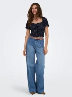 ONLMADISON Taille haute Wide Leg Fit Jeans