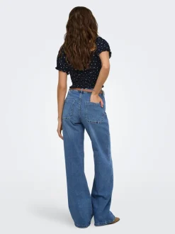 ONLMADISON Taille haute Wide Leg Fit Jeans