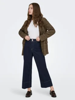 ONLMADISON Taille haute Wide Leg Fit Court Jeans