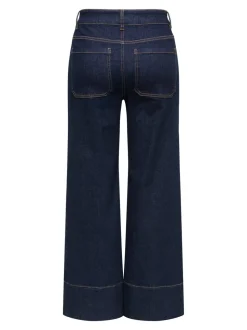 ONLMADISON Taille haute Wide Leg Fit Court Jeans