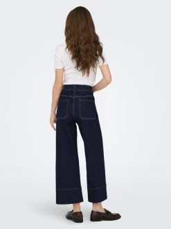 ONLMADISON Taille haute Wide Leg Fit Court Jeans