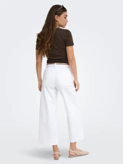 ONLMADISON Taille haute Wide Leg Fit Court Jeans