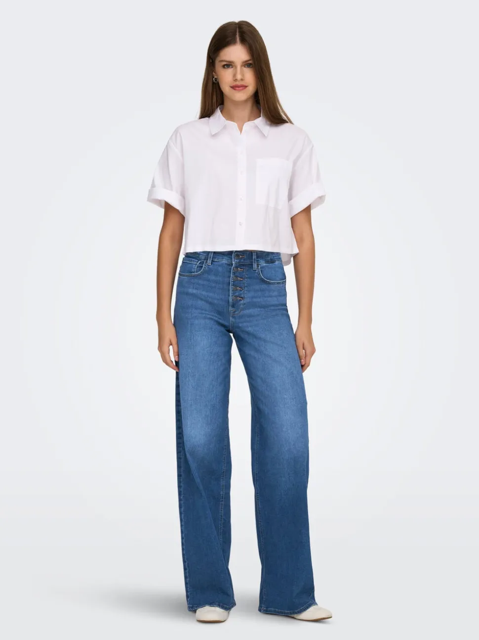 ONLMADISON Taille haute Wide Leg Fit Jeans