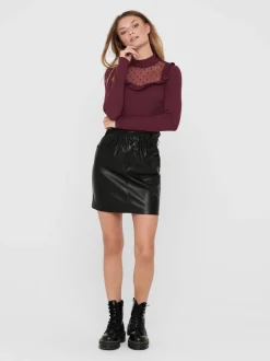 ONLMAIYA-MIRI mini-jupe en simili cuir