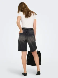 ONLMATE Taille moyenne Baggy Fit Short en denim