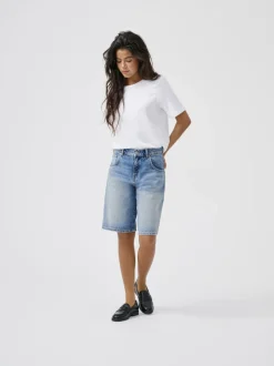 ONLMATE Taille moyenne Baggy Fit Short en denim