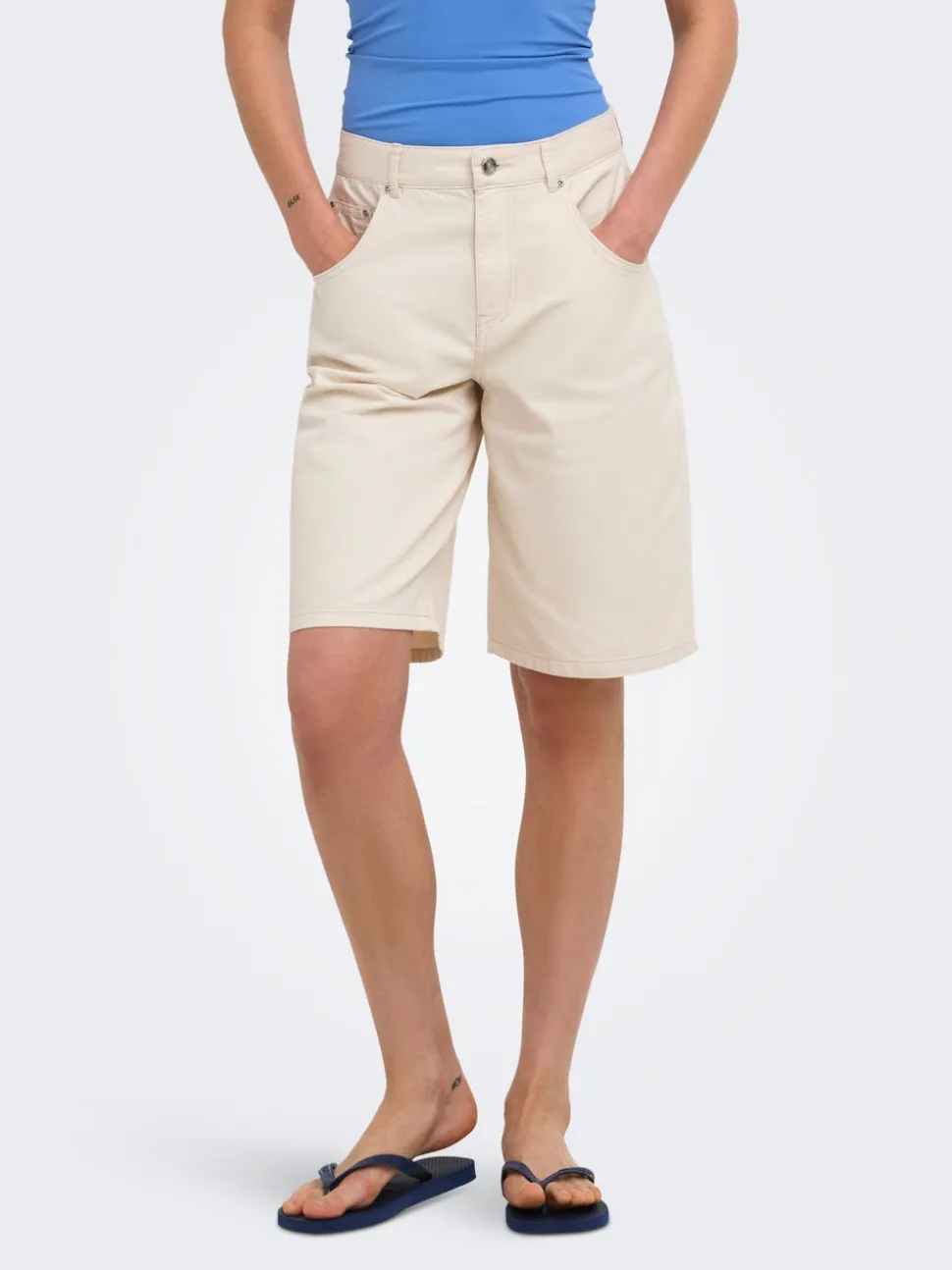 ONLMATE-SILLA Loose Fit Short en denim