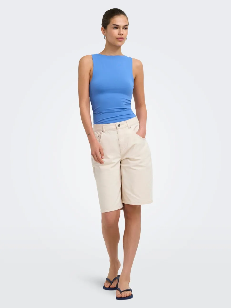 ONLMATE-SILLA Loose Fit Short en denim
