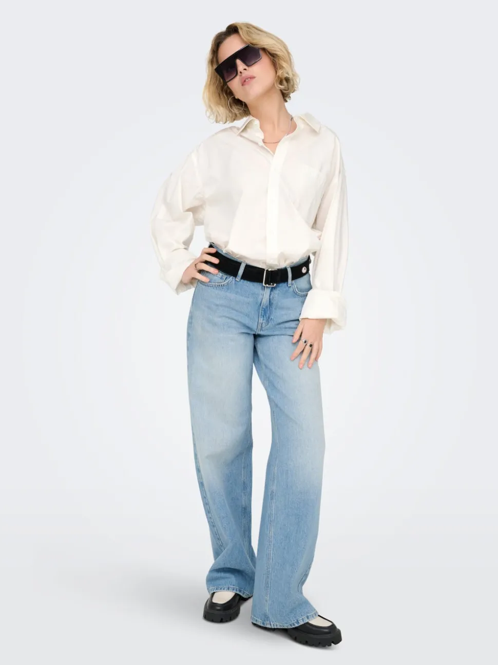 ONLMAYA Taille moyenne Wide Leg Fit Jeans