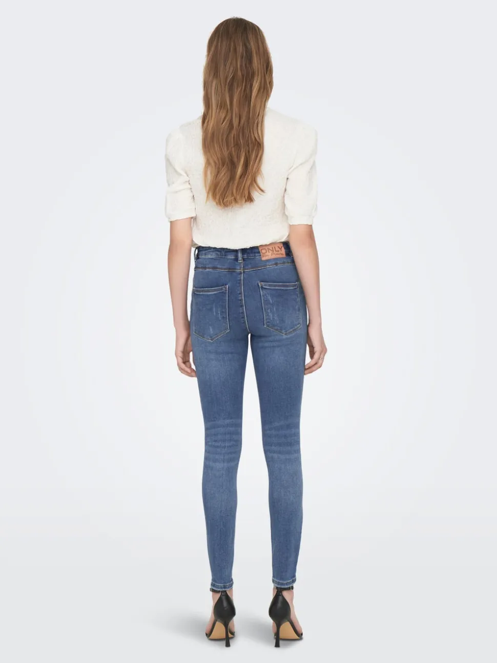 ONLMILA Taille haute Skinny Fit Longueur cheville Jeans