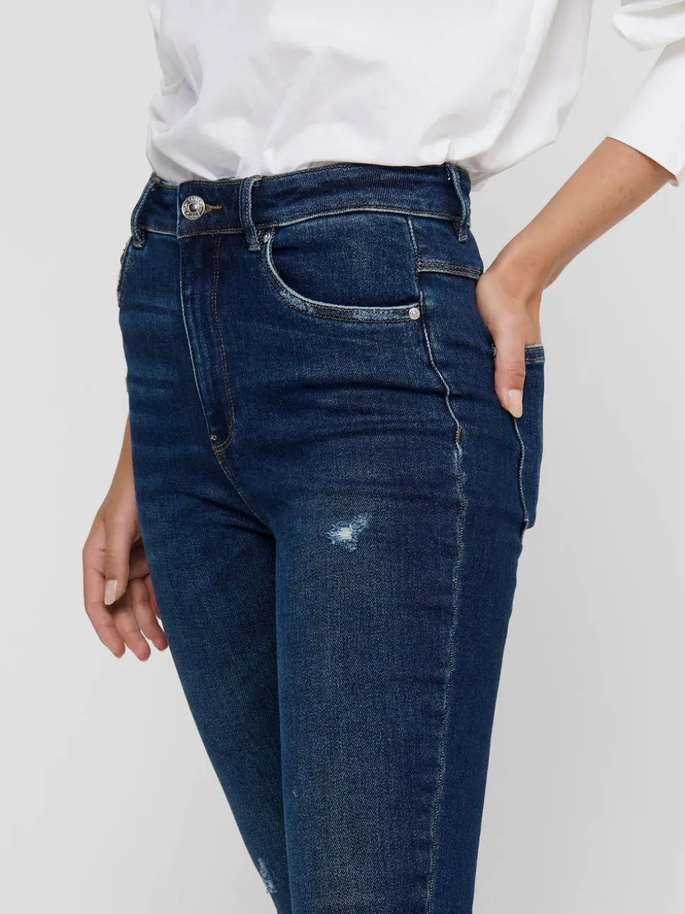 ONLMILA Taille haute Skinny Fit Longueur cheville Jeans