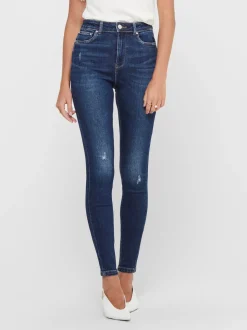 ONLMILA Taille haute Skinny Fit Longueur cheville Jeans