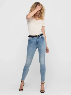 ONLMILA Taille haute Skinny Fit Longueur cheville Jeans