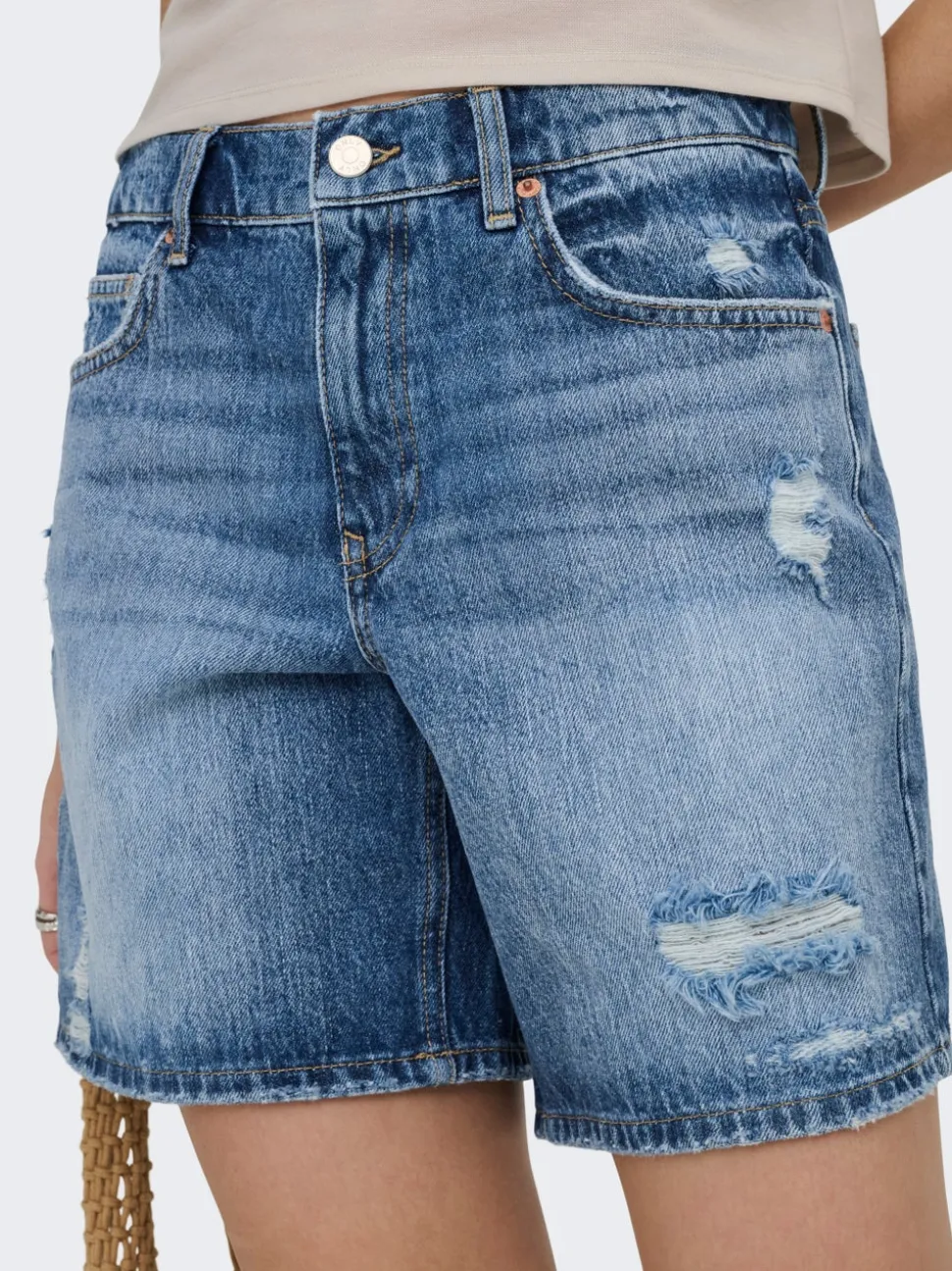 ONLMILTON Taille moyenne Regular Fit Short en denim