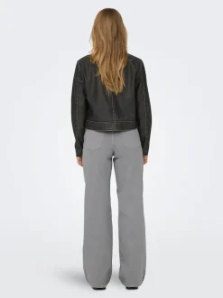 ONLMINDY Veste en cuir synthétique