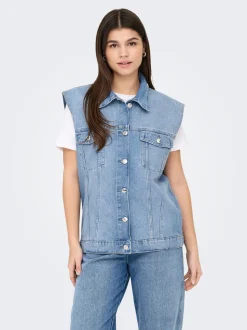 ONLMYRNA Veste en jean sans manches