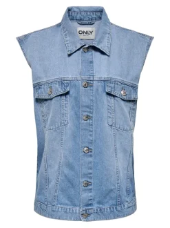 ONLMYRNA Veste en jean sans manches
