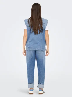 ONLMYRNA Veste en jean sans manches
