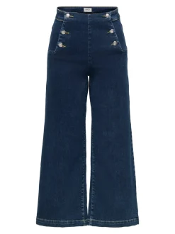 ONLNEW Taille haute Coupe large - Courte Court Jeans