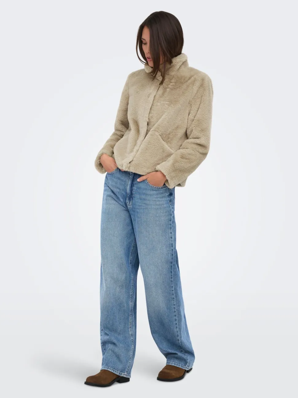 ONLNEWVIDA Veste en fourrure synthétique