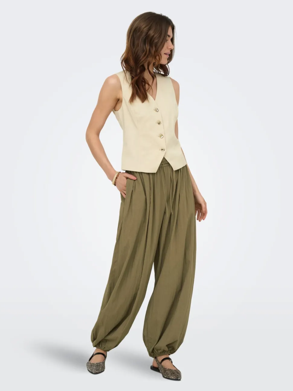 ONLNITA Balloon Fit Pantalon décontracté