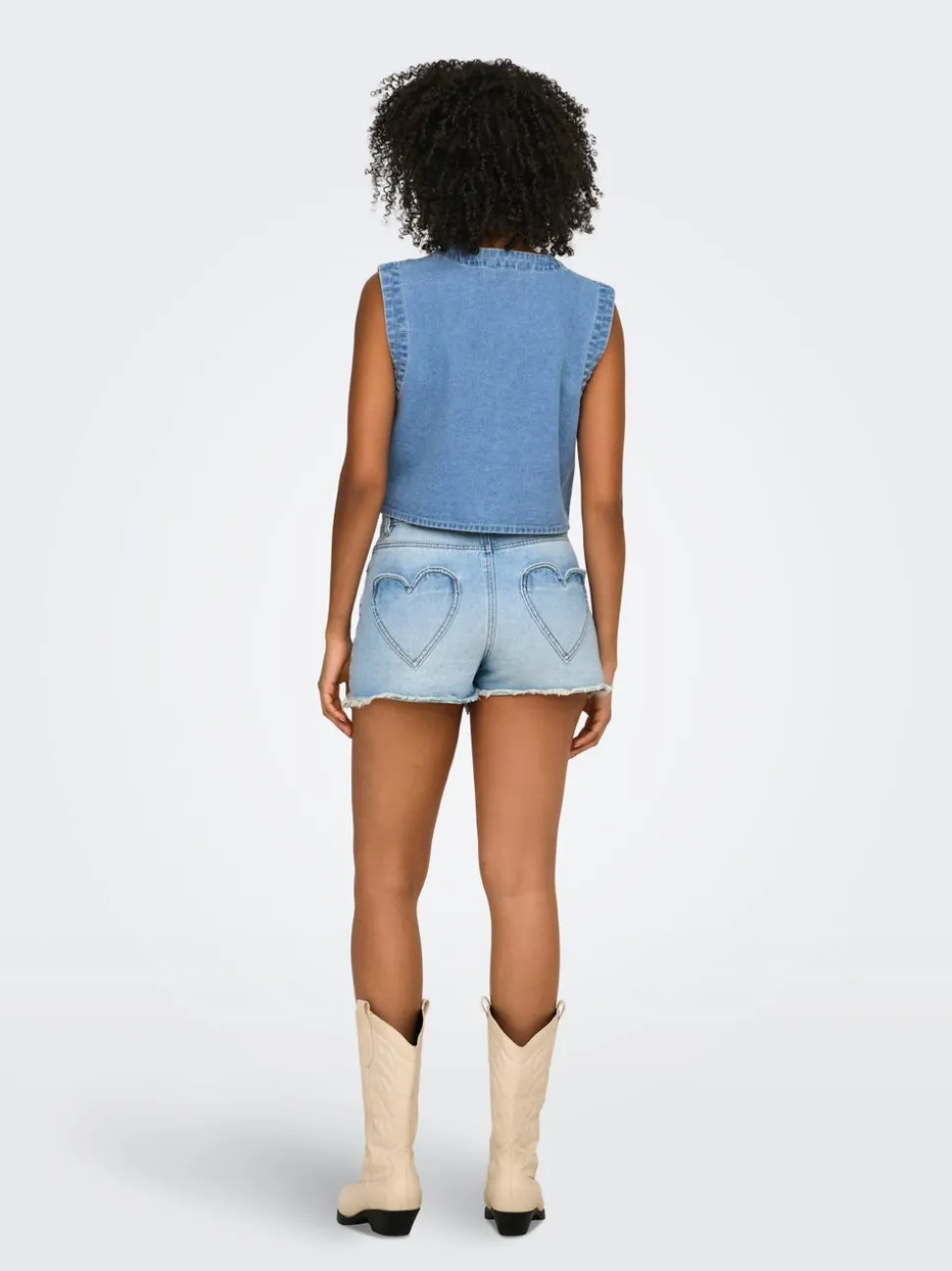 ONLNOELLA Veste en jean sans manches