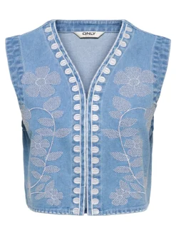 ONLNOELLA Veste en jean sans manches