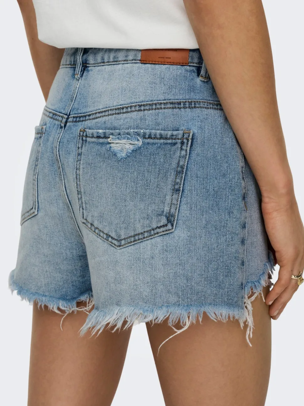 ONLPACY Taille haute Regular Fit Short en denim