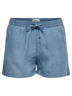ONLPEMA Taille moyenne Relaxed Fit Short en denim